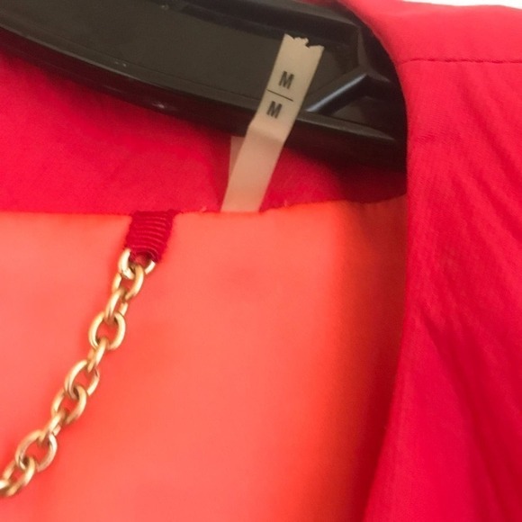 Elie Tahari Full Zip Long Sleeve Red Coral Jacket Size M - Picture 5 of 16